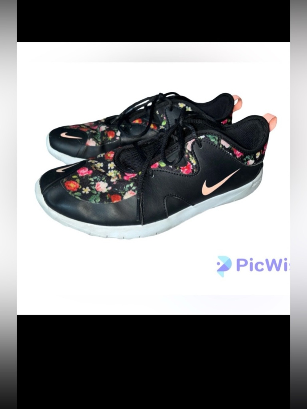 Nike floral flex contact 3 sneakers size 6Y - Picture 3 of 8